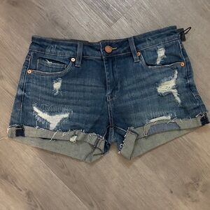 NEW- Blank NYC Dark Blue Distressed Jean Shorts